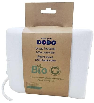 Mon PTIT Dodo monterat ark ekologiskt 130G/M² 40 x 80 vit
