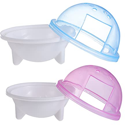 Toyvian 2pcs Small Animal Hamster Bathroom Sand Bath Hamster Dwarf Cage Toilet