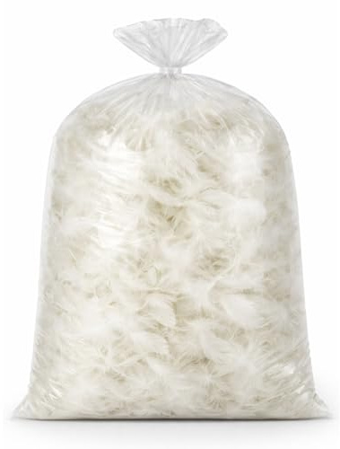 LoviStore Piumino d’Oca Naturale, Imbottitura in Piuma d’Oca per Cuscini, Piumoni e Guanciali, Riempimento Soffice Traspirante Termoregolante per Riparazioni e Fai da Te (2 kg)