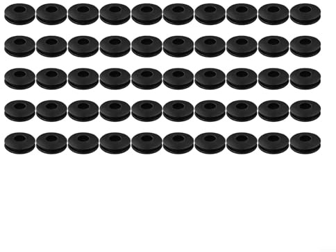 Trurovem Lot de 50 œillets ronds en plastique pour bâche de piscine solaire, réparation de bâche de piscine, résistant à la rouille, sans outil d'installation - Pièces d'auvent d'extérieur - Bleu