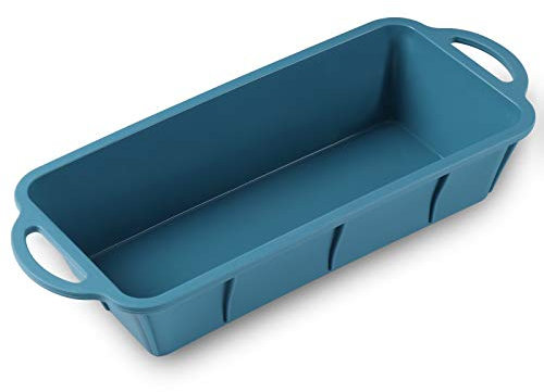 iheyfill Brotbackform,Silikon Kastenbackform mit Edelstahlrahmen, Antihaftende Kastenform für Kuchen und Brote,Brotbackformen Brotform Königskuchenform
