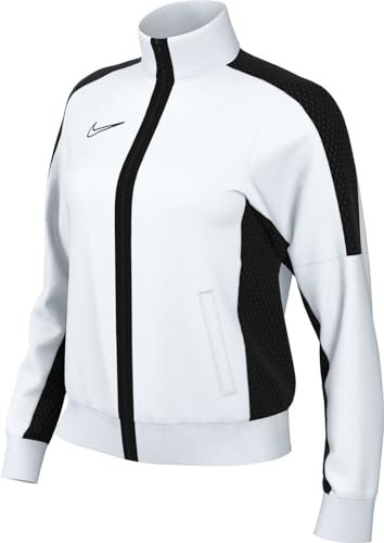 Nike Damen W Nk Df Acd23 Trk Jkt Knit Soccer Track Jacket, White/Black/Black, M EU