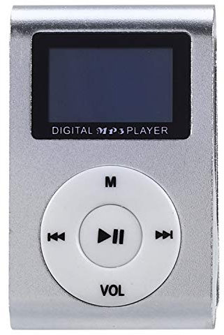 Oikabio Mini USB Clip Lecteur MP3 Vidéo Écran Support 32 Go - Carte SD TF