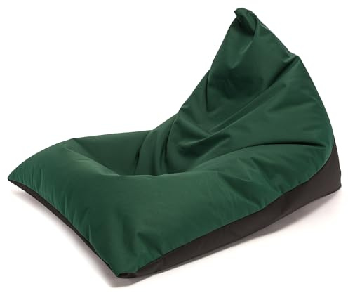 Ecopuf Lazy Pouf de sol en polyester imperméable imperméable Oxford 600D pour intérieur et extérieur avec rembourrage en polystyrène 80 x 130 cm