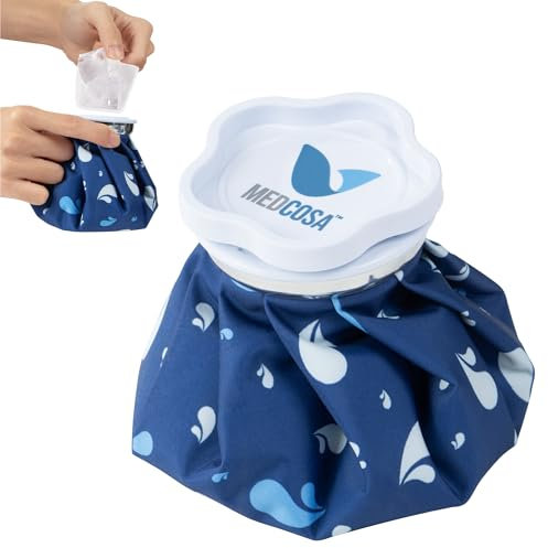 Medcosa Ice Bag 15.2cm (6) | One Size fits All | Stay Dry, Stay Cool with Our Reusable Soft Fabric Ice Pack | Ideal for Sport Injuries, R.I.C.E Treatment, Scrapes & Headaches