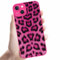 Foonary Rosa neón Funda para Apple iPhone 13 6,1, Carcasa con Aesthetic Leopardo Dibujos Diseño Motive Mujer Niñas Cover, Silicona TPU Antigolpes Bumper Protección Case para iPhone 13, Leopardo 1