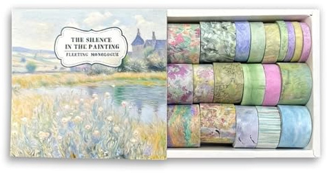 XDGBGFN 20 Rolls Tape Set Landscape Decorative Masking Tape Vintage Tapes for Arts, DIY Crafts Journals Scrapbook Planners Wrapping