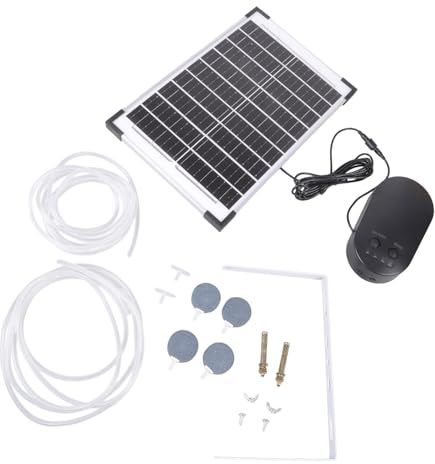 LXJLXD Sistemas de oxigenación solar para estanque de jardín, 15 V, 15 W, aireador de alto rendimiento, bombas de aire resistentes para kits de oxigenación de energía solar al aire libre
