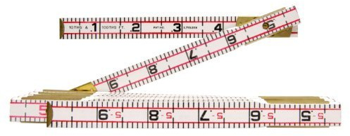 Lufkin 1066D 6' x 5/8 Engineer's Scale Wood Rule Red End