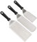 Exklusives Grillwender Set aus hochwertigem Edelstahl - BBQ Grillset in erstklassiger Qualität für Hamburger & Braten - Bratenwender und Bratenheber für Indoor und Outdoor