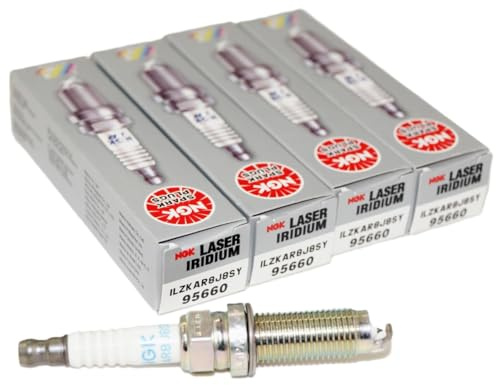 NGK ILZKAR8J8SY Spark Plug (95660 Laser Iridium), 4 Pack