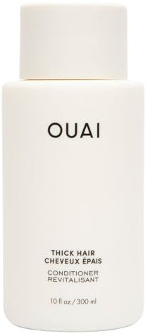 OUAI Thick Hair Conditioner - Moisturizing Conditioner for Dry, Frizzy Hair - Keratin, Marshmallow Root, Shea Butter and Avocado Oil - Paraben, Phthalate and Sulfate Free Hair Care - 300ml
