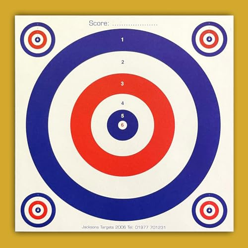 50 Card Targets Air Gun Pistol Rifle Pellet 14x14cm 300gsm Shooting Gun Training Practice