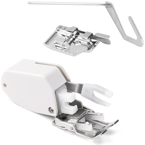 BOXOB Pied de Biche avec Guide pour Couture et Matelassage, Accessoire pour Pied d'Entraînement Compatible avec Les Machines à Coudre Brother Janome Singer et Autres