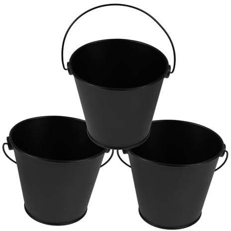 Milisten 3 Pezzi Secchio Barbecue in Contenitore per Resistente e Portatile Accessorio Versatile per BBQ all Facile da Usare e Pulire Dimensioni