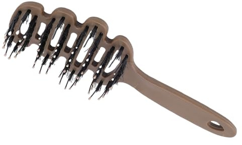 TARSHYRY Brosse Volumisante pour Racines, Outil de Coiffage Professionnel avec Conception Creuse, Courbe D'arc de 10 Degrés pour les Cheveux Fins et Plats, Lissage des Racines, (Brosse de soin des