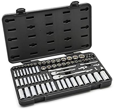 GEARWRENCH 76 Piece 12 Pt Standard/Deep SAE/mm Mechanics Tool Set | 80948