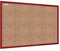 ALLboards Board Of Kork Mit Einem Bilderrahmen Farbige Holz Perfekt Für Büro, Öffentliche Plätze, Haus | Einfache Montage rahmen, rot, holz - cork braun 120x90cm