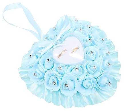 Gadpiparty 3stücke Flower Ring Box Herzförmige Transparente Ringkissen Mit Blumen Romantisches Accessoire Für Hochzeiten Verlobungen Und Jubiläen Geschenkidee Für Brautpaare