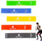 5 Stück Sport Terraband, Fitnessbänder, Terra Band, Resistance Bands, Terrabänder Widerstandsband für Physiotherapie, Yoga, Pilates, Fitness, Pilates für Männer und Frauen