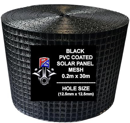 PG 30m PVC Coated Black Solar Proofing Bird Mesh To Control Prevent Protection Barrier To Stop Pigeons Nesting Under Solar Panels