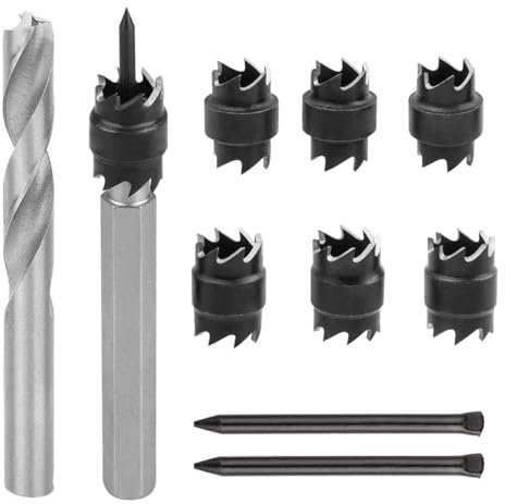 Treki 10pcs Foret à Dépointer HSS Foret de Soudage par Points 3/8 & 5/16 Coupeur de Soudage par Points Outil de Forage de Soudage Dissolvant pour Automatique de Soudage par Perceuse Électrique