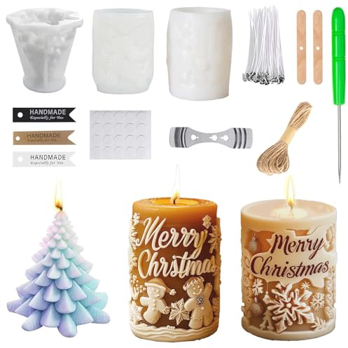 Moldes de vela de silicona,Molde de vela,Molde de silicona para velas,Kit para hacer velas,DIY Adornos artesanales Moldes de vela