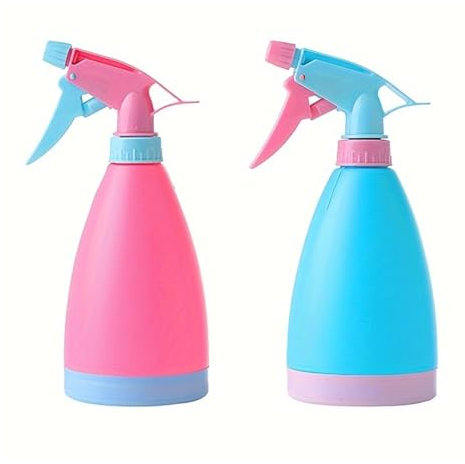 SHUIXIAYUE Lot de 2 vaporisateurs vides anti-fuite sans BPA, multi-usages pour nettoyage, plantes, animaux domestiques, vinaigre, barbecue (bleu + rose)
