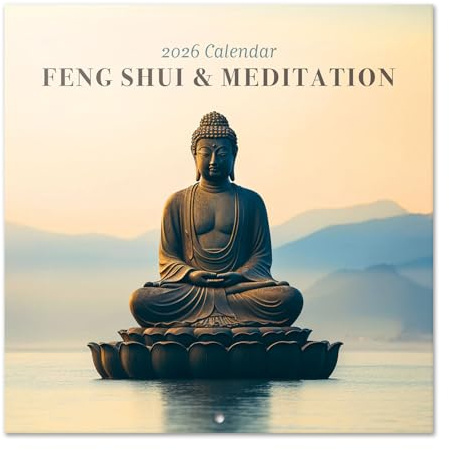 Grupo Erik Calendario 2026 pared Feng Shui y Meditacion - Almanaque pared 2026 : Planificador mensual Con espacio para Anotar, Ilustraciones y Fácil de colgar (30x30cm)