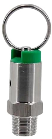 LOVIVER Soupape de décharge de pression pour fût de bière - Accessoires de brassage DIY - Facile à installer - Compacte - Acier inoxydable, 65 Psi