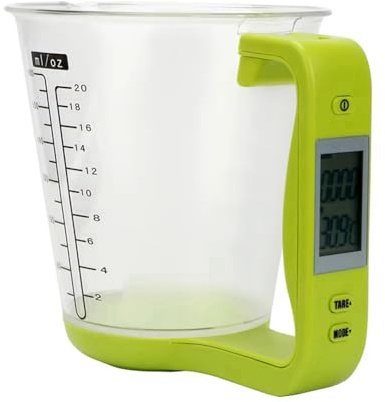IJSDNVJNDX Báscula de Cocina, Báscula Digital para Medir la Temperatura, Báscula Electrónica para Tetera, Báscula para Vaso Medidor con Pantalla LCD