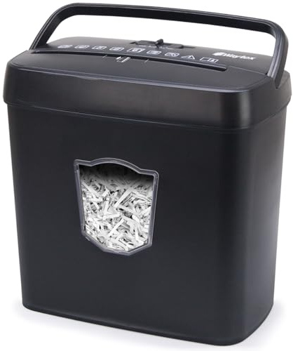 Waytex 77316 Aktenvernichter, gekreuzt, 6 Blatt, 12,5 l