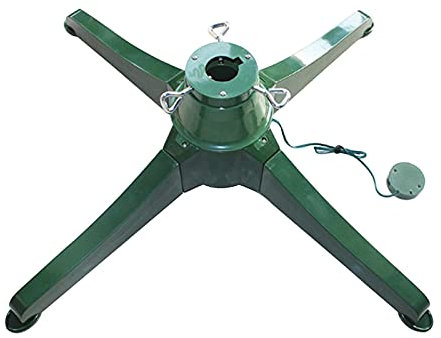 Yiida Support rotatif pour sapin de Noël - Pour arbre artificiel jusqu'à 9,8 m de haut - Pied rotatif électrique à 360 degrés - Réglable