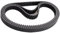 Sankuai Lot De 3 Courroie Crantée HTD 5M-295-12, Courroie De Distribution 295-5M-12, 59 Dents, Courroie 5M 295 12mm
