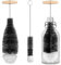 Flaschenbürste für SodaStream Crystal Glasflaschen, 2 Stück Reinigung Soda Reinigungsbürste, Universal Flaschenreiniger Bürste für Glaskaraffe Trinkflaschen Sodaflaschen (Schwarz)