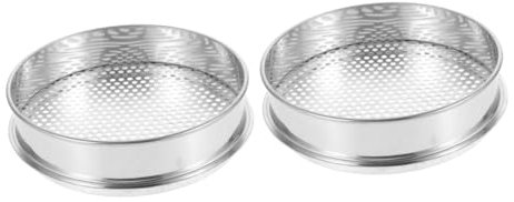 ULTECHNOVO 2pcs Gardening Sieves Soil Filter Mesh Sieve Replacement Stainless Steel
