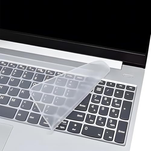 JEYORZY 3 Stück 365 * 135mm Tastaturschutzfolie aus Silikon, Tastaturschutz für Laptops, transparent, rutschfest, wasserabweisend, kratzfest