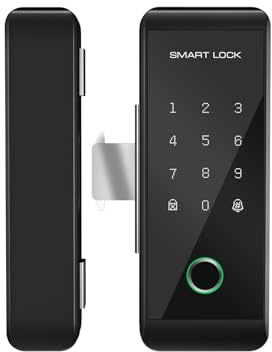 Swokely Smart Lock WIFI Impronte Digitali Push Pull Serrature per Porte D'ingresso Senza Chiave per Porta in Vetro, Metallo, Legno, APP TY, Telecomando Multilingue