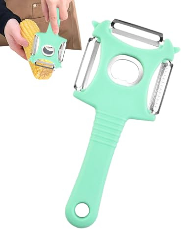 Ancsttu Épluche-Légumes de Cuisine | Acier Inoxydable Anti-Dérapant Gadget de Cuisine Ouvre-Bouteille - Épluche Carottes Décortique Maïs Épluche Légumes - pour Carotte Chou Laitue Pomme de Terre