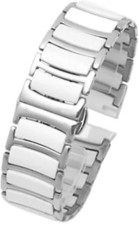 Keramiskt klockarmband Universal 20mm 22mm 18mm Quick-release Rostfritt stål Vikbart spänne Armband