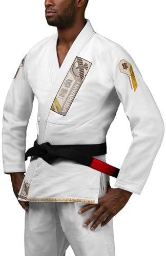 Hayabusa Ascend Leggero Adulto Jiu Jitsu BJJ Gi - Bianco, A1