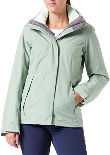 Schöffel Women's Partinello L 3-in-1 Jacket 422 Double, Loden Frost, 34 (EU)