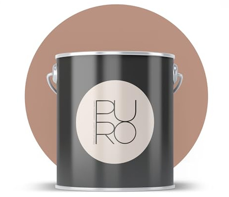 livingwalls PURO Premium C2025 - Pintura para interiores (2,5 L), color marrón