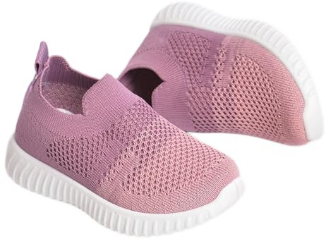 AIDIER Scarpe da passeggio per bambini da 1 a 3 anni, con suola antiscivolo, in rete traspirante, per primi passi, per ragazzi e ragazze, flessibili e leggere, scarpe pre walker per bambini, morbide