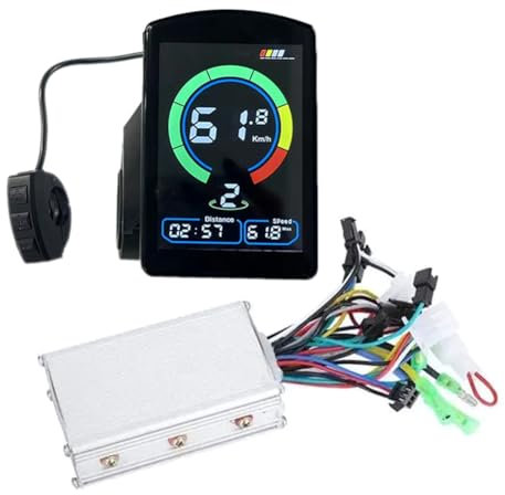 Haztholf Bürstenloser Controller 350W Wasserdicht Farbe NC-81F mit LCD Display für E-Bike, Roller für E-Bike (A)