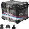 CcacHe Topcase Motorradkoffer Wasserdicht Top Case 36L 45L 55L 65L Universal Roller Koffer Aluminium Motorrad Heckbox Helmkoffer Aufbewahrungsbox Rollerkoffer Mit Sicherheitsschloss(Black Flower,55L)
