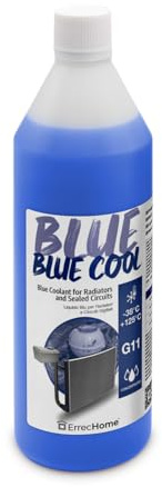 ErrecHome Blue Cool, Blue Coolant and Antifreeze Concentrate, Formulation with Nap Free inhibitor package, G11, 1 Litre