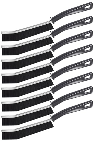 Meltrck Cepillo de Limpieza para Juntas de Azulejos - Juego de 8 - Cerdas duras y Punta Puntiaguda para Limpieza Profunda - Mango ergonómico Antideslizante - Cepillo Ideal para Juntas de baño, Cocina