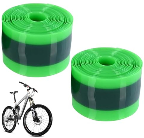 2 rivestimenti per pneumatici per bici, anti-foratura, per tubo della bicicletta, protezione piatta, facile da installare, compatibile con pneumatici da 12, 16, 18, 20, 24, 26, 27,5, 29