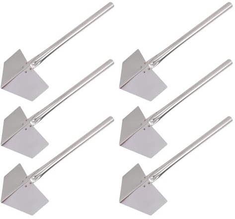Kisangel Set 6 Pezzi Spatole per Angoli Interni in Acciaio Inox, Strumento per Stucco Angolare 90 Gradi per Finitura Pareti e Lavori di Cartongesso